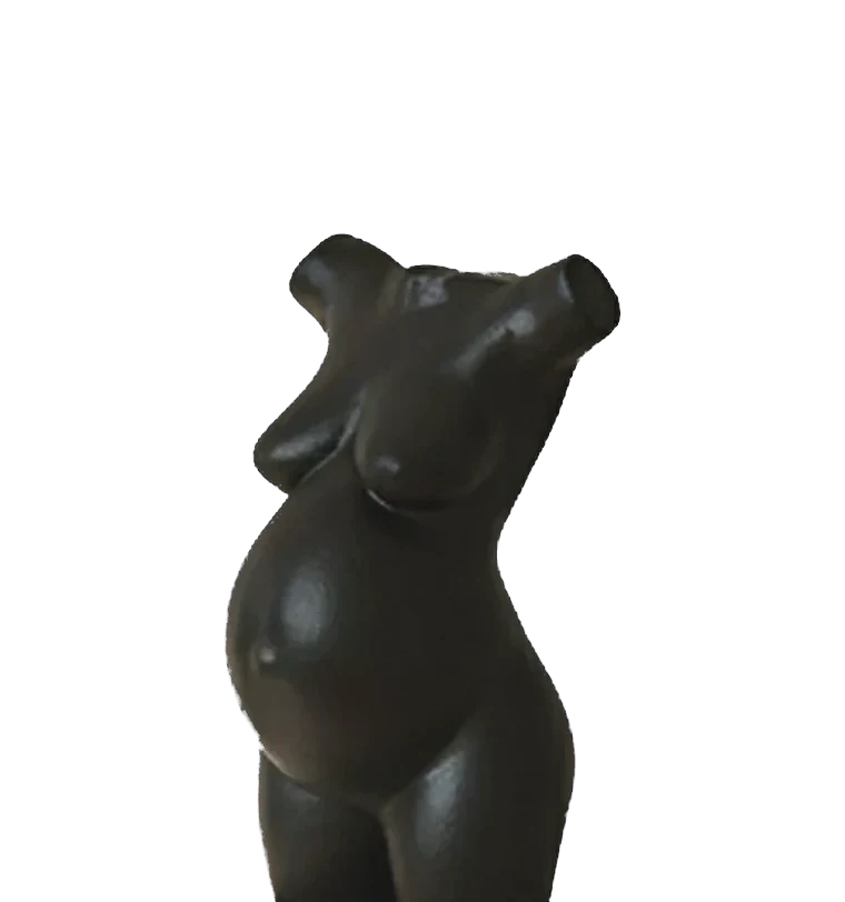 Stork Shape figur i Deep Charcoal