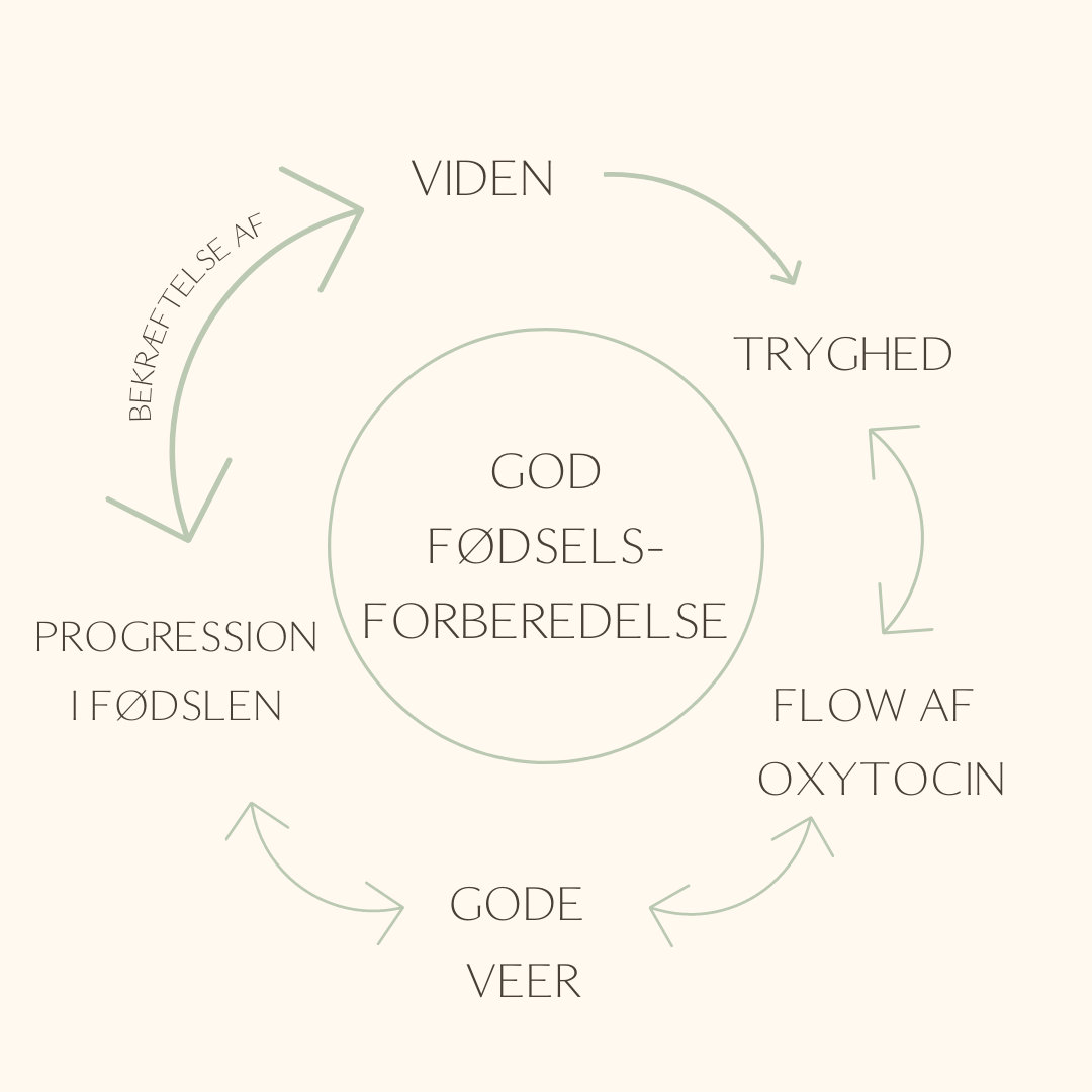 God fødselsforberedelse giver viden, tryghed, flow af oxytocin, gode veer og progression i fødslen